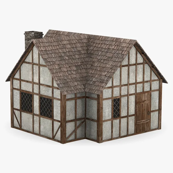 3D καθιστούν μεσαιωνικό κτήριο — Φωτογραφία Αρχείου