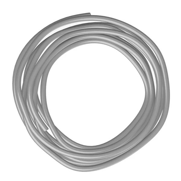 stock image 3d render of wire (from metal)