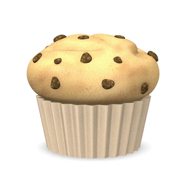 3D render van muffin voedsel — Stockfoto