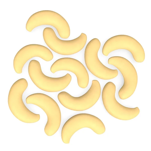 3D-Darstellung von Nüssen (natürliche Nahrung)) — Stockfoto