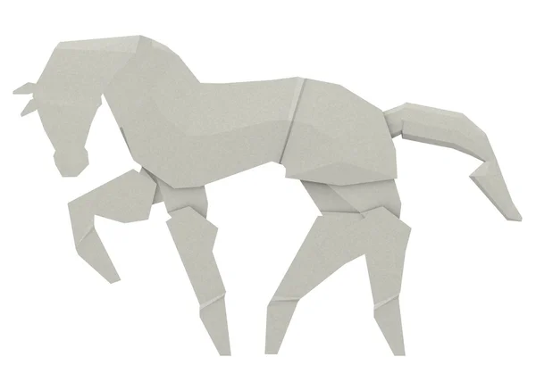 3D činí z origami zvíře — Stock fotografie