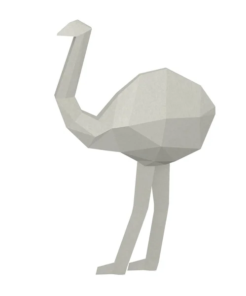 3d renderizado de origami animal — Foto de Stock