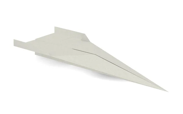 3D render van origami vlak — Stockfoto