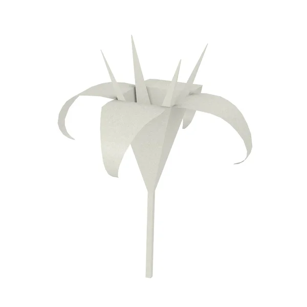 3D render van origami plant — Stockfoto