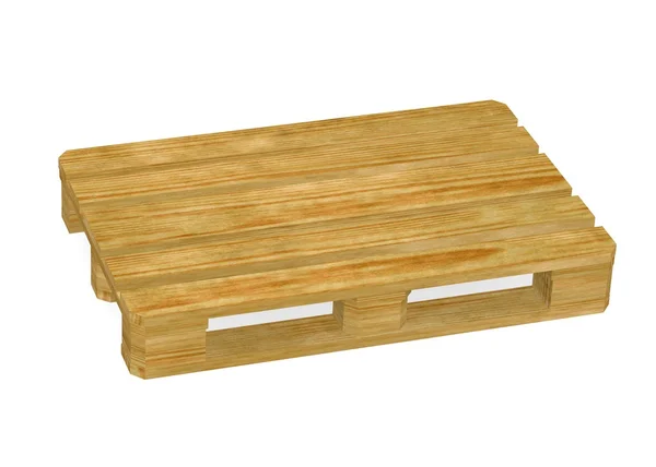 3d renderizado de paleta de madera — Foto de Stock