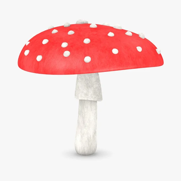 버섯의 3d 렌더링 — 스톡 사진