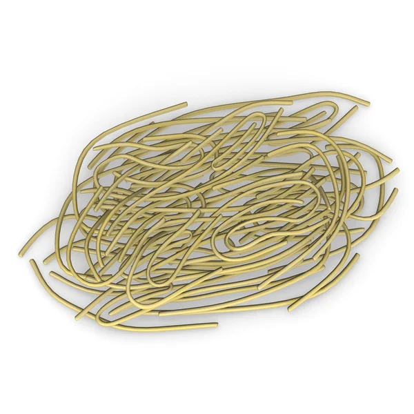 3D vykreslení těstoviny potravin — Stock fotografie