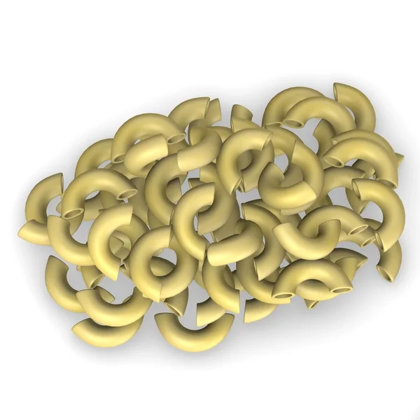 3D render van pasta voedsel — Stockfoto