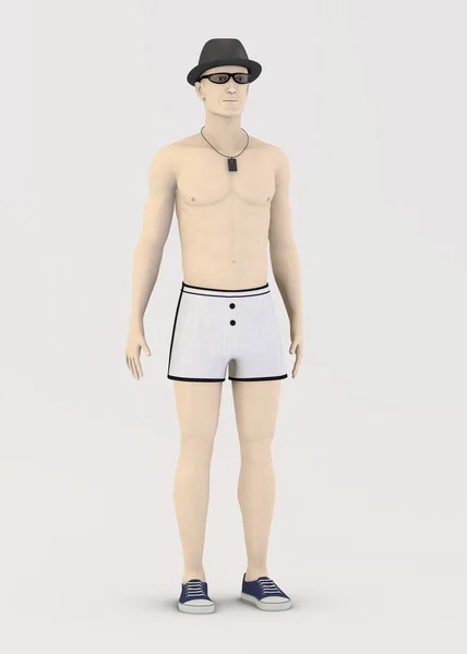 Peter - personaje 3D artificial renderizado — Foto de Stock