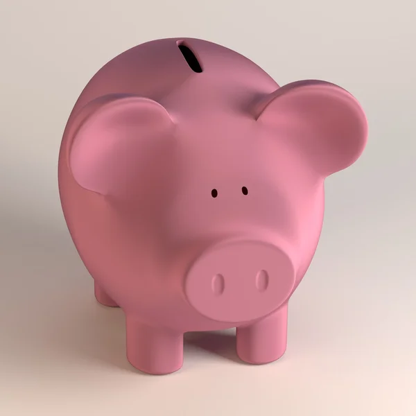 3D render piggy bank — Stockfoto