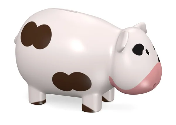 3D-Darstellung des Sparschweins — Stockfoto