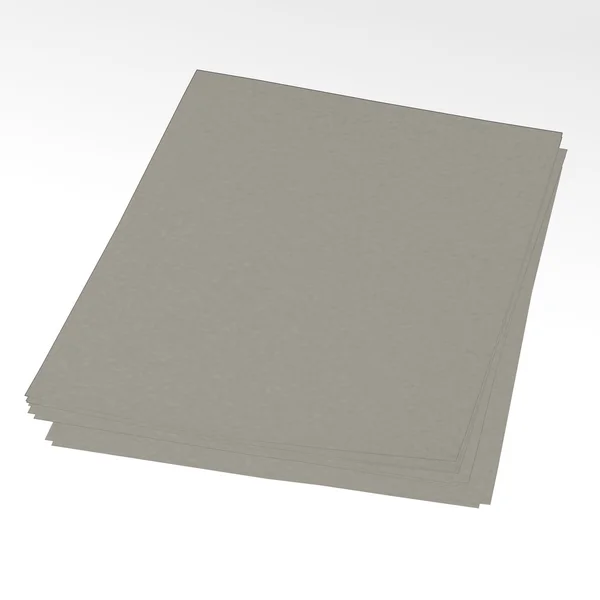 3d рендеринг стопки бумаг — стоковое фото
