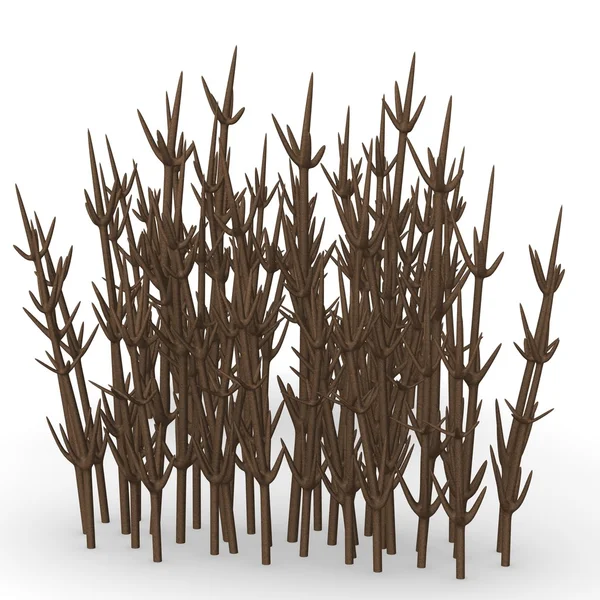 3D Darstellung der einfachen Pflanze — Stockfoto