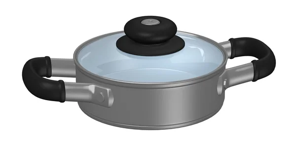3d 呈现器的蒸煮锅 — 图库照片