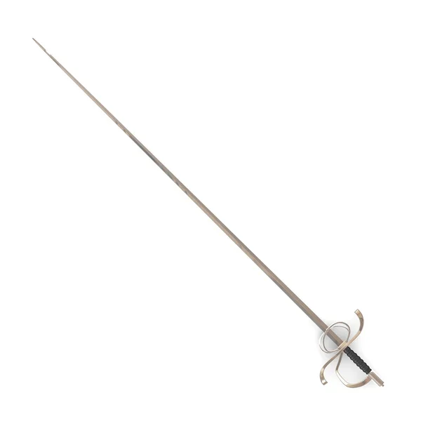 3d renderização de espada rapier — Fotografia de Stock