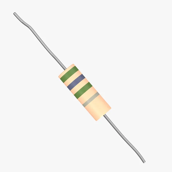 3d render of resistor part — Stock Photo, Image
