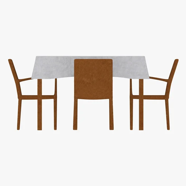 3d render of restaurant table — Stock Photo, Image
