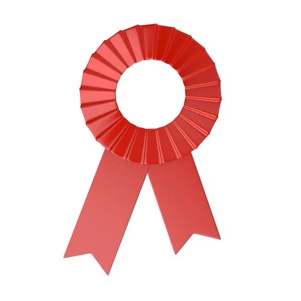 3d render of red ribbon — Stock Photo, Image