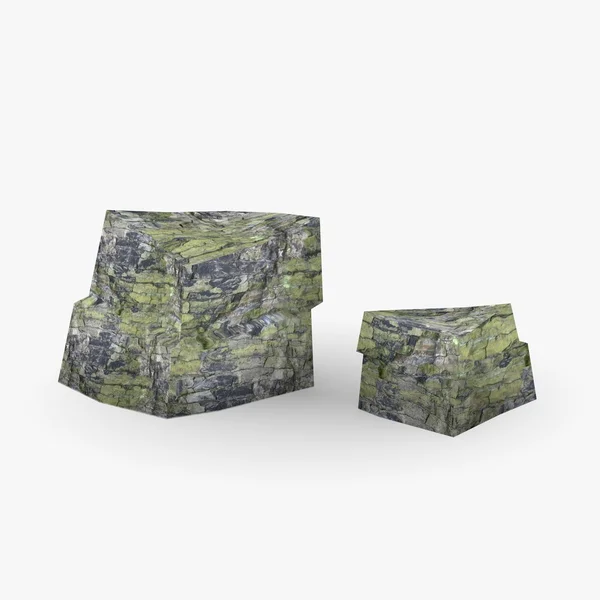 3D καθιστούν της πέτρας του βράχου — Φωτογραφία Αρχείου