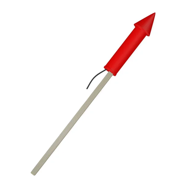 3d render of fireworks rocket — Stock Photo, Image