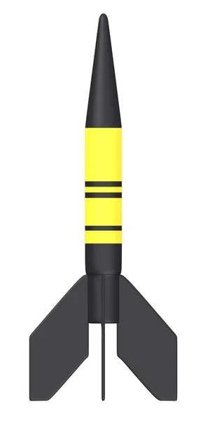3D vykreslení ohňostroj raketa — Stock fotografie