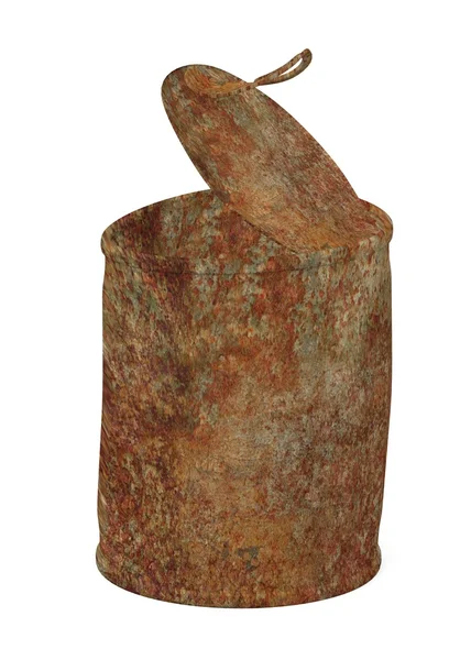 3d render of rusty can — Stock Photo, Image
