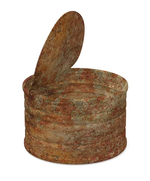 3d render of rusty can — Stock Photo, Image