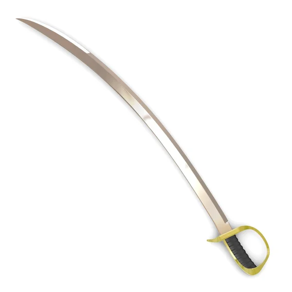 3D renderowania miecz szabla — Zdjęcie stockowe