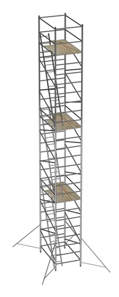 Representación 3d de andamios de construcción — Foto de Stock