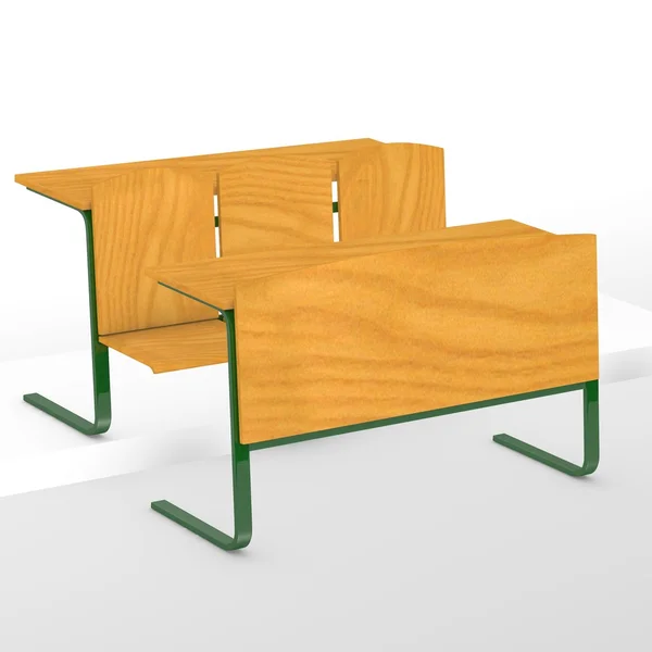 3d візуалізація шкільного стільця — стокове фото