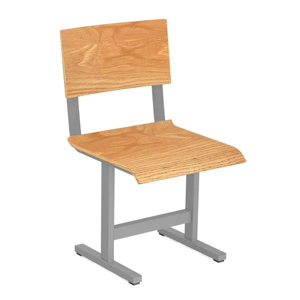 3D рендеринг школьного стула — стоковое фото