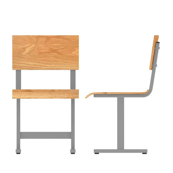 3D vykreslení školní židle — Stock fotografie