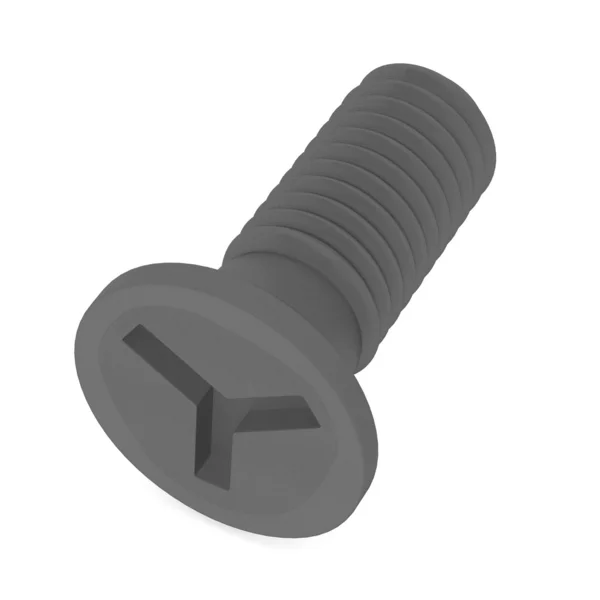 3d render of small screw — Stock Photo, Image