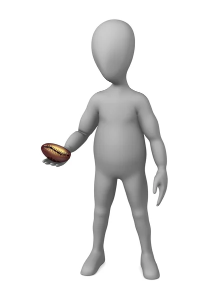 3d render of cartoon character with shell — Stock Photo, Image