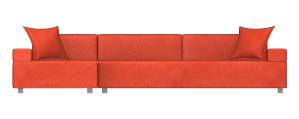 3D-Darstellung des roten Sofas — Stockfoto