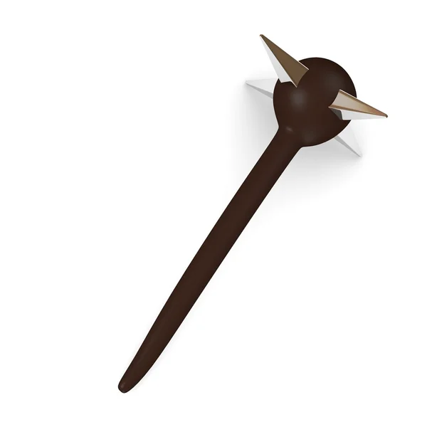 3d render of spiked cudgel — Stock Photo, Image