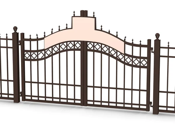 3d render of old gate — Stock Photo, Image