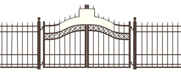 3d renderização de portão velho — Fotografia de Stock