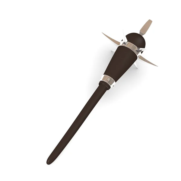 3d render of spiked cudgel — Stock Photo, Image