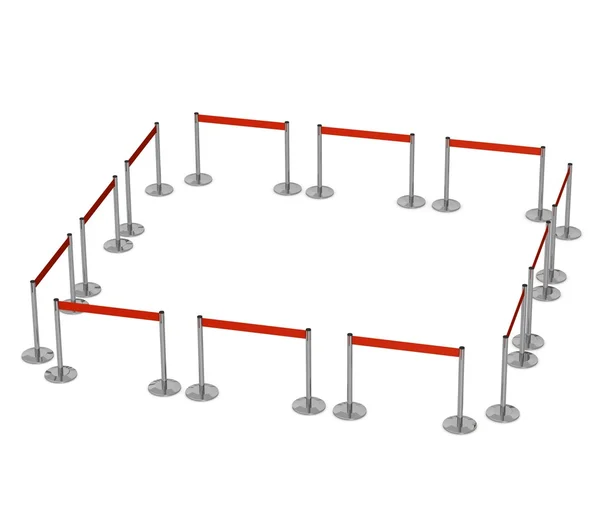 3d render of stand barrier — Stock Photo, Image