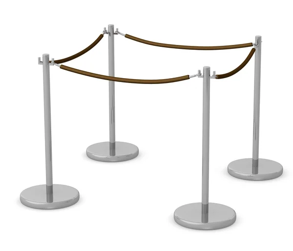 3D vykreslení stojan bariéry — Stock fotografie