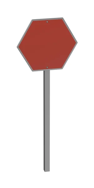 3D renderowania znak drogowy — Zdjęcie stockowe