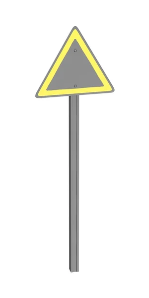 3D-Darstellung von Verkehrszeichen — Stockfoto