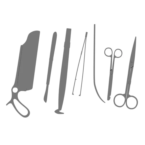 3d rendering di strumenti chirurgici — Foto Stock