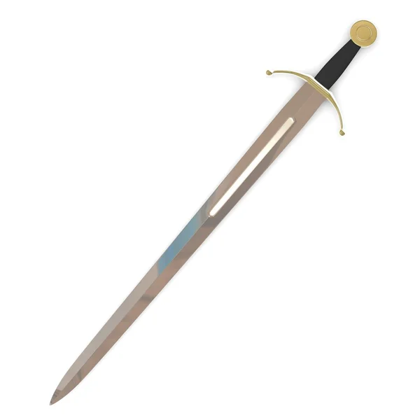 3D-Darstellung des klassischen Schwertes — Stockfoto