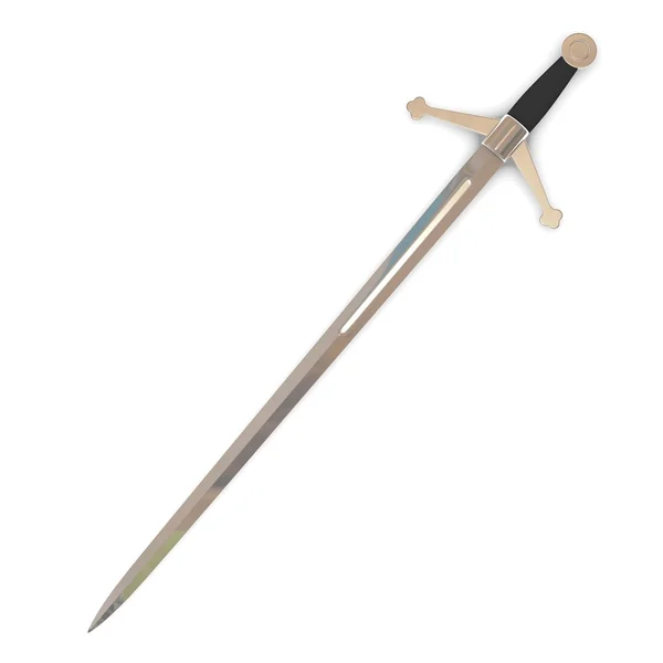 3D-Darstellung des klassischen Schwertes — Stockfoto
