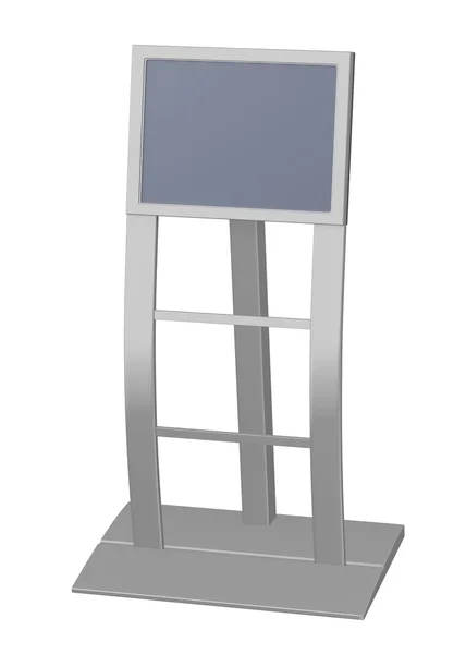3D renderizado de terminal con pantalla —  Fotos de Stock