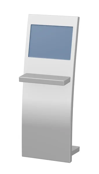 Terminal ekranı ile 3D render — Stok fotoğraf