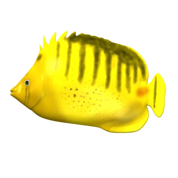 3D рендеринг тропических рыб — стоковое фото