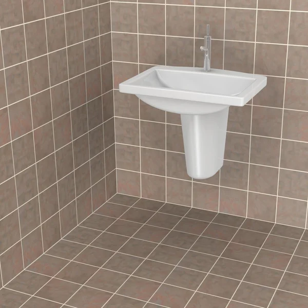 3d renderizado de azulejos del baño — Foto de Stock